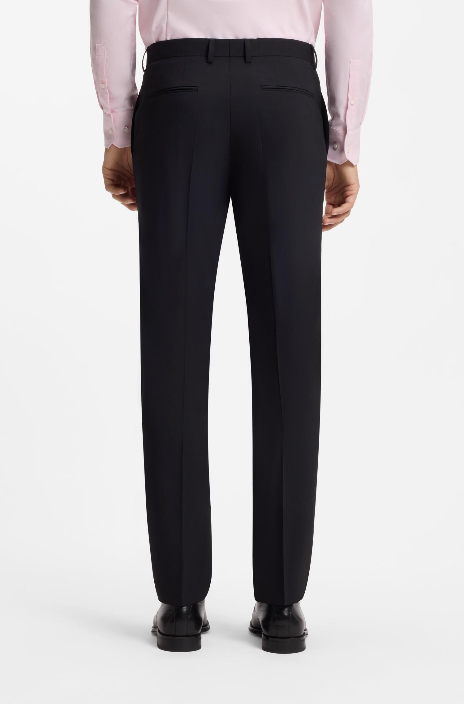 Traje de corte recto liso Hombre